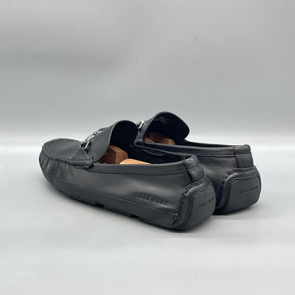 Cole Haan Shoes Mens 9 Black Leather Bit Driving Loafers Slip On Casual Comfort main image 4